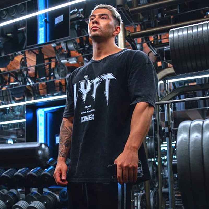 Áo Thun Thể Thao Cotton Tay Ngắn Cổ Tròn Size M-3XL Cho Nam