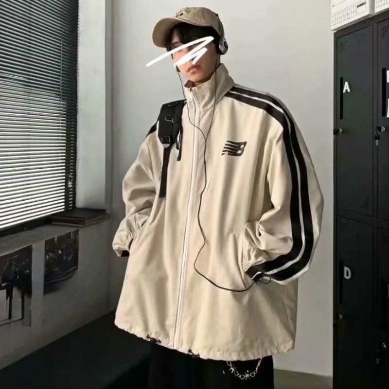 Áo Khoác Bóng Chày Nam Tay Dài Dáng Rộng Thoải Mái Thường Ngày Phong Cách Hàn Quốc