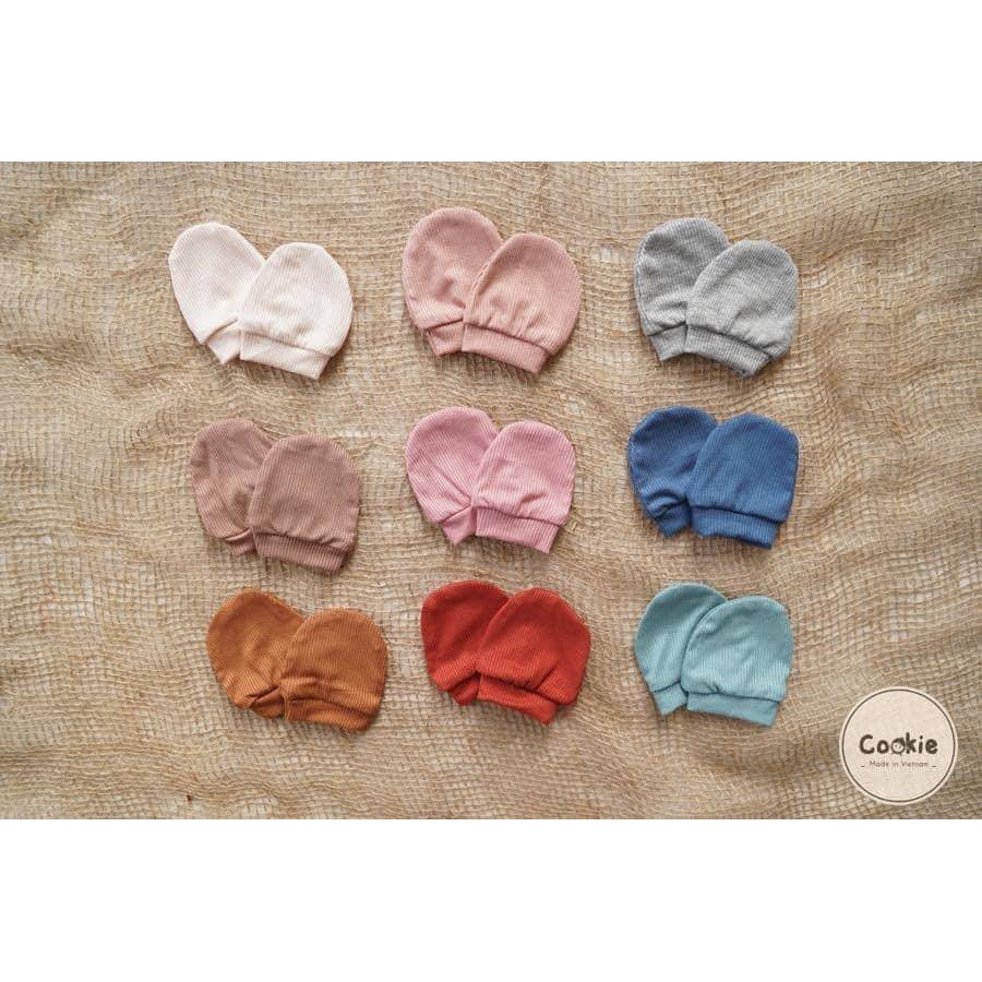 Bao tay chân Cookie cottom mềm,mát cho bé sơ sinh