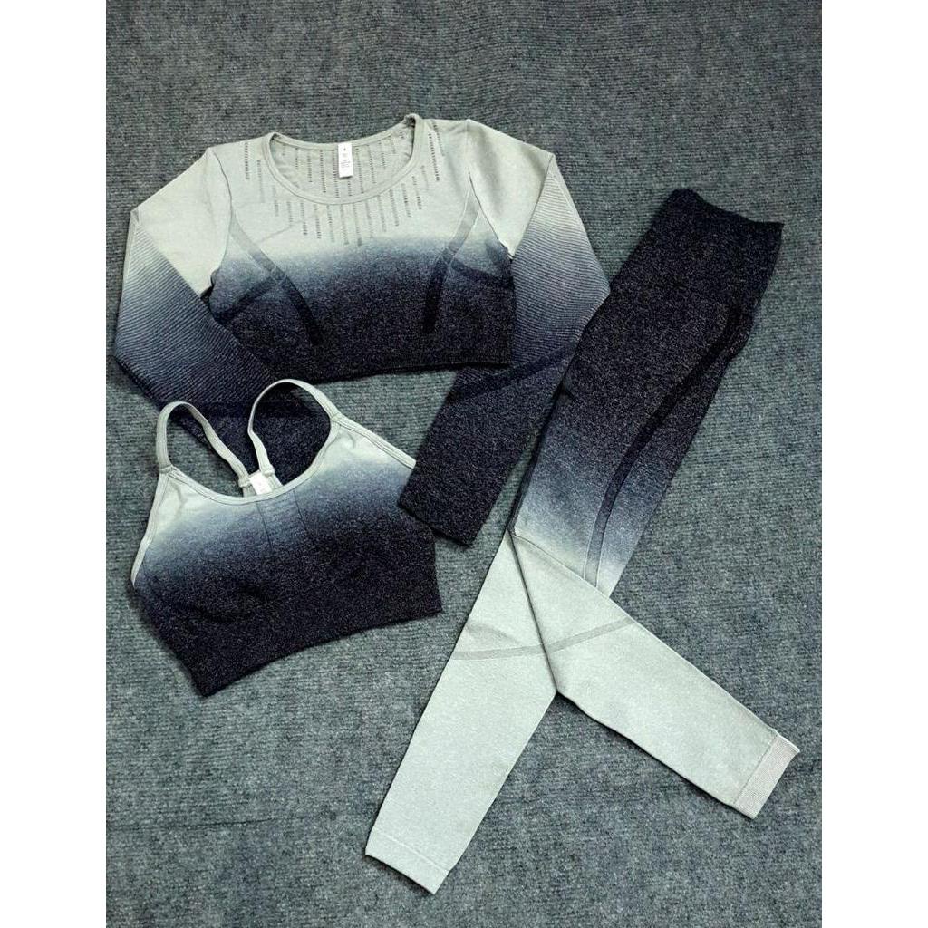 Croptop dài tay loang màu 998