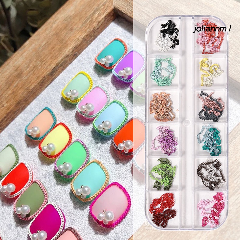 Set 12 Phụ Kiện 3d Trang Trí Móng Tay