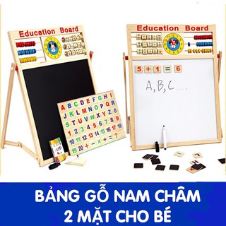 Bảng nam châm 2 mặt chữ số cho bé Education Board
