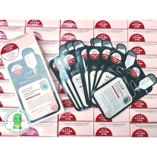 Combo 10 mặt nạ than hoạt tính mediheal h.d.p pore stamping black mask ex