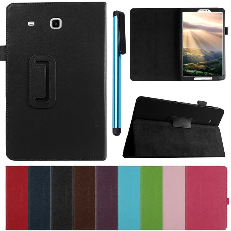 Bao da máy tính bảng chống sốc nắp gập nhiều màu tùy chọn cho Samsung Galaxy Tab E 9.6 SM-T560/ 561/ 567/ 560NU