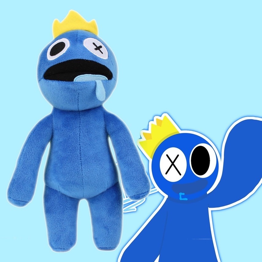 Đồ chơi nhồi bông Hình Roblox Màu Cầu Vồng 34cm Trang Trí Nhà Cửa