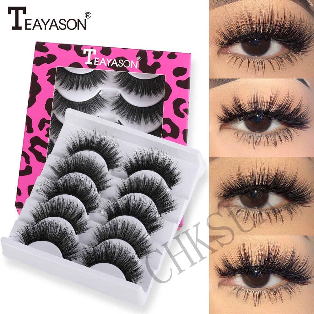Set 5 Cặp Lông Mi Giả 3D Tự Dính Chuyên Dụng