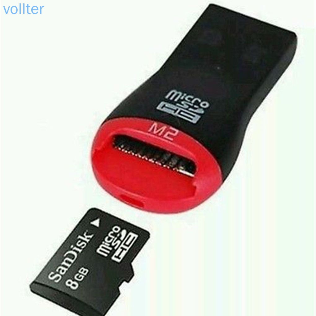 Đầu đọc thẻ nhớ mini có dây đeo đầu cắm USB 2.0 tiện dụng