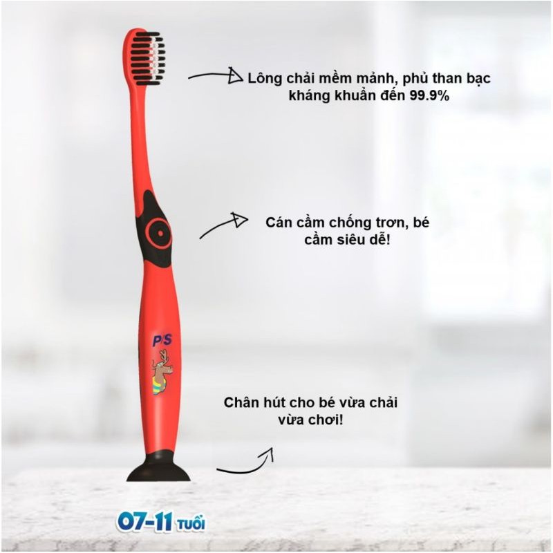 Bàn chải đánh răng Trẻ em P/S Super Kid 7-11 tuổi