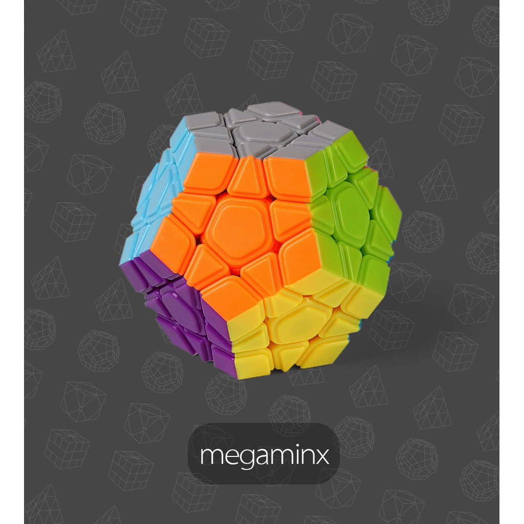 Đồ chơi Rubik Megaminx Moyu Meilong Stickerless - Rubik 12 Mặt (Rubik Biến Thể) Quay Trơn Mượt Phát Triển IQ