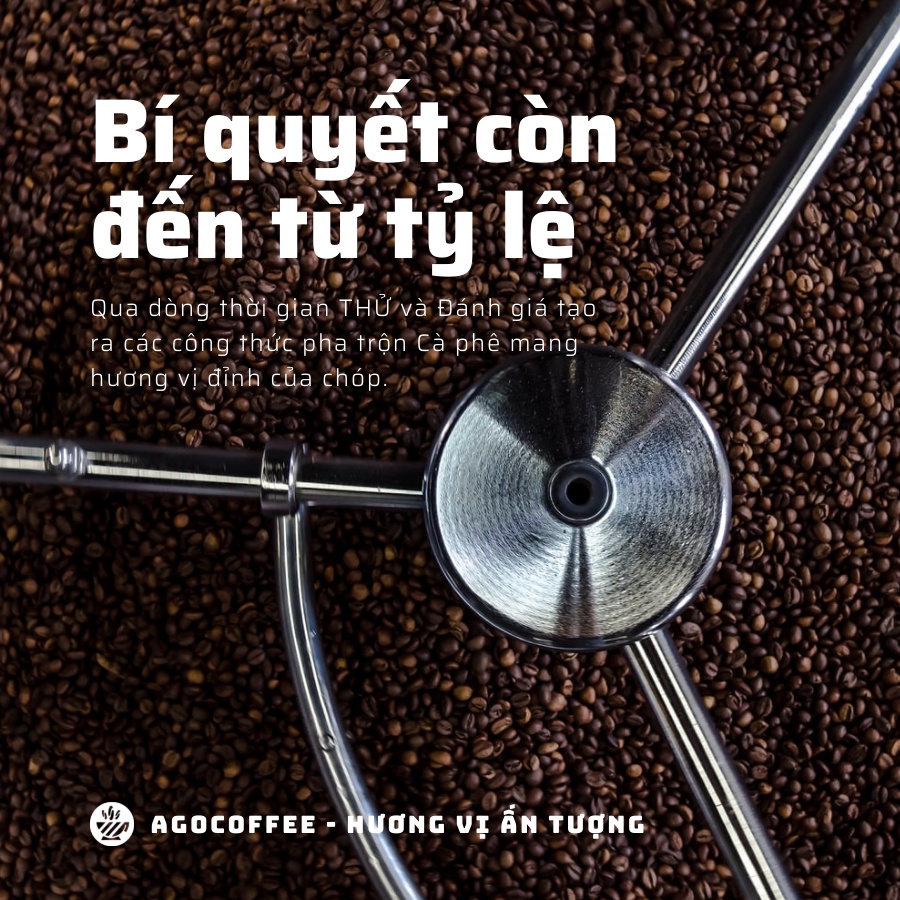 Cà Phê Nguyên Chất Mix 2 Thành Phần Robusta Arabica AGOCOFFEE Hương Vị Đậm Đà Cuốn Hút Khối Lượng 250 Gram Và 500 Gram | BigBuy360 - bigbuy360.vn