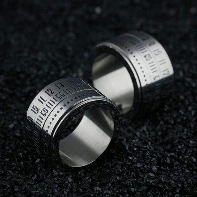 BST Nhẫn nam xoay inox không gỉ