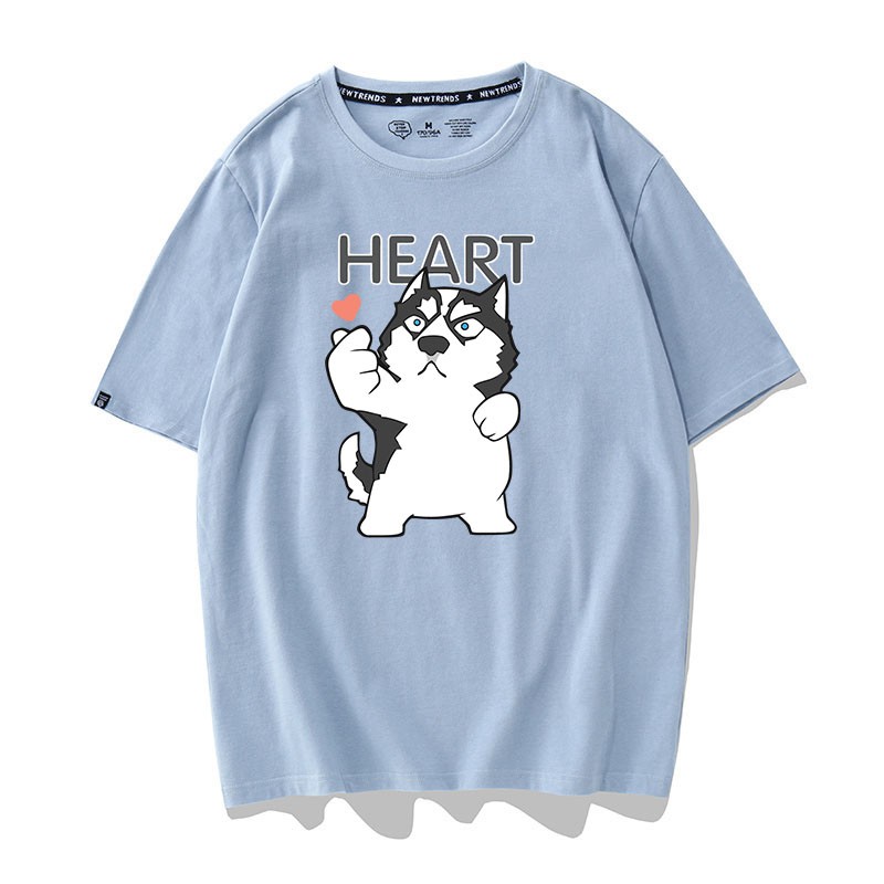 Áo Thun Husky Heart Unisex Nam Nữ