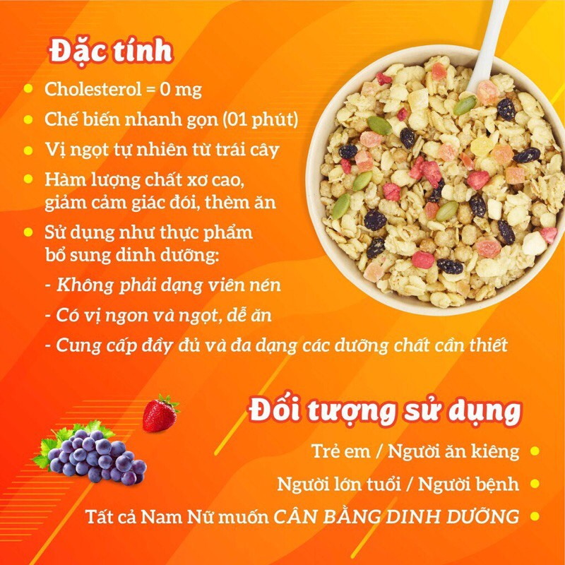 [CHÍNH HÃNG] Ngũ cốc hoa quả Calbee nhập khẩu từ Nhật Bản, siêu ngon, date mới