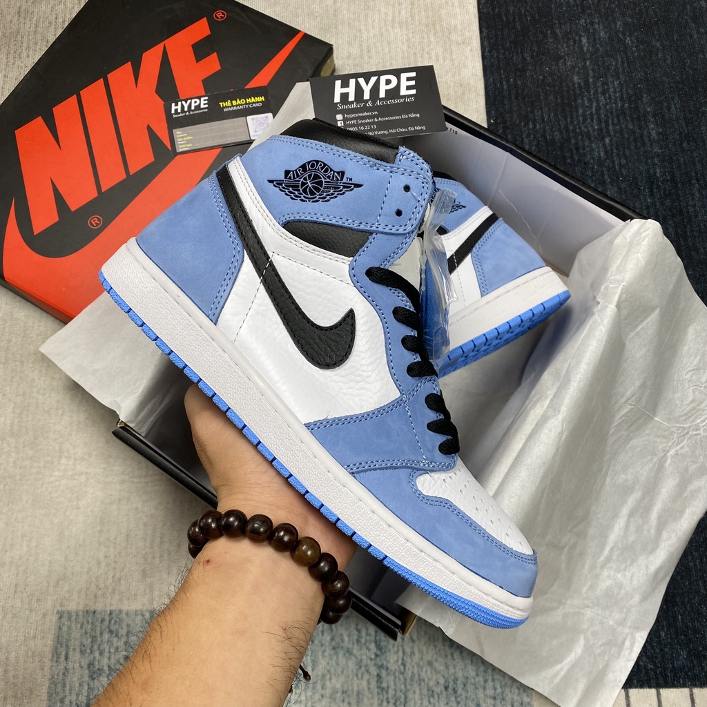 Giày sneaker Jordan 1 Retro High University Blue  - Hype Sneaker | Bản High Quality.