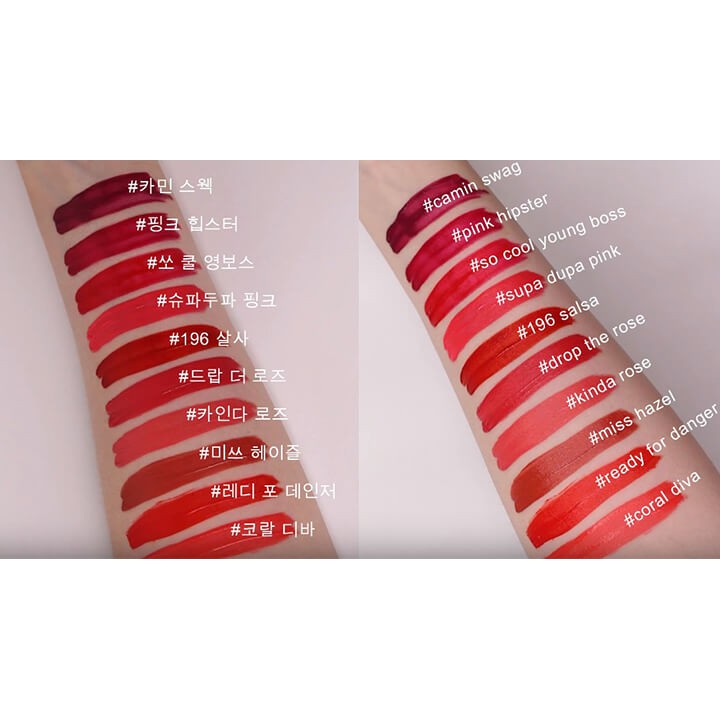 Son kem lì Dare Missha Cam Tươi  Lip Tint Moist Velvet - Ready For Danger