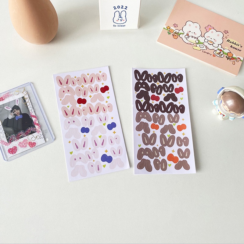 Sticker Dán Trang Trí Toploader Tai Thỏ Bunny Ears