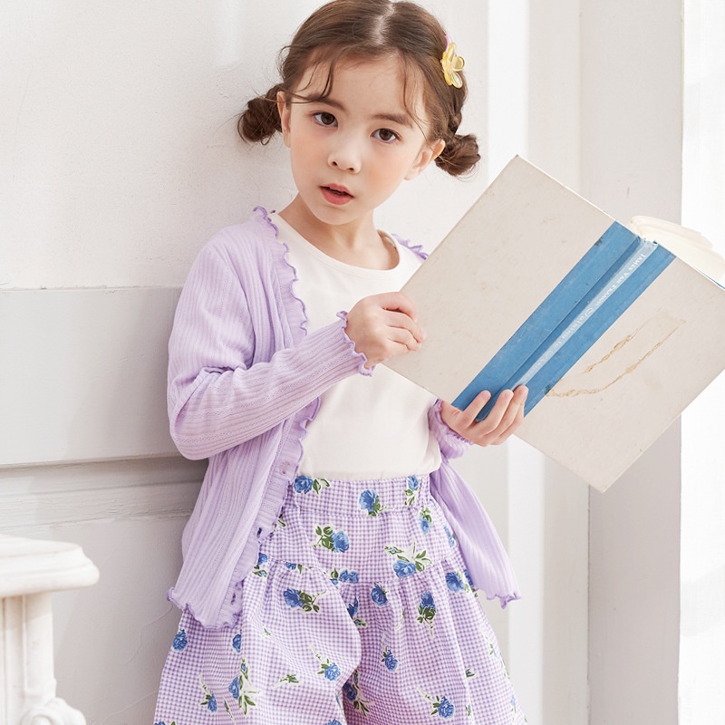 Áo cardigan Bebezoo mỏng cho bé gái BEB2CD102