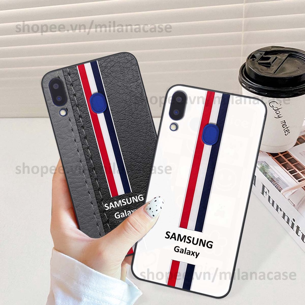 Ốp Samsung M20 / M30 in giả da phong cách thể thao, cá tính, thời trang