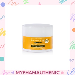 Kem ủ tóc Byphasse Masque Keratin, dầu hấp tóc dành cho tóc hư tổn 250ml Myphamauth