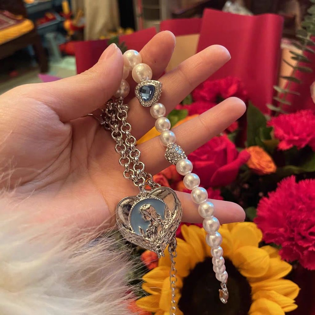 vòng cổ Đính Ngọc Trai Mặt Thánh Giá