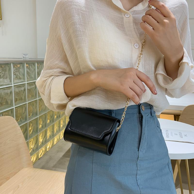 Túi đeo chéo mini dây xích kiểu hộp vuông dành cho nữ
