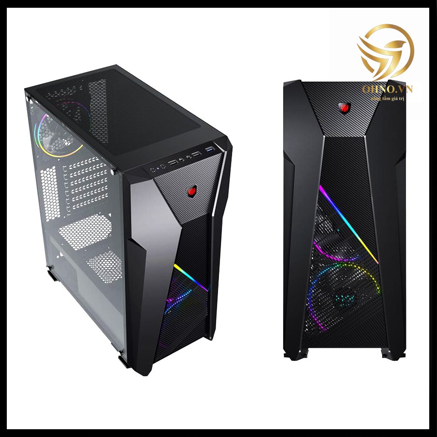 Case Máy Tính PC Gaming VSP B17 Thùng Vỏ Máy Tính Case Gaming Mặt Kính Cường Lực Trong Suốt