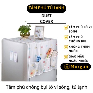 [1 ĐỔI 1] Tấm Phủ Tủ Lạnh - Che Tủ Lạnh, Trùmg Lò Vi Sóng Chống Thấm Nước, Bụi Bẩn Siêu Bền 4016