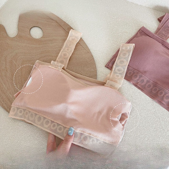 Áo bra nữ 2 dây cotton co dãn, Áo ngực mút mỏng ôm ngực quyến rũ SAVILL B901