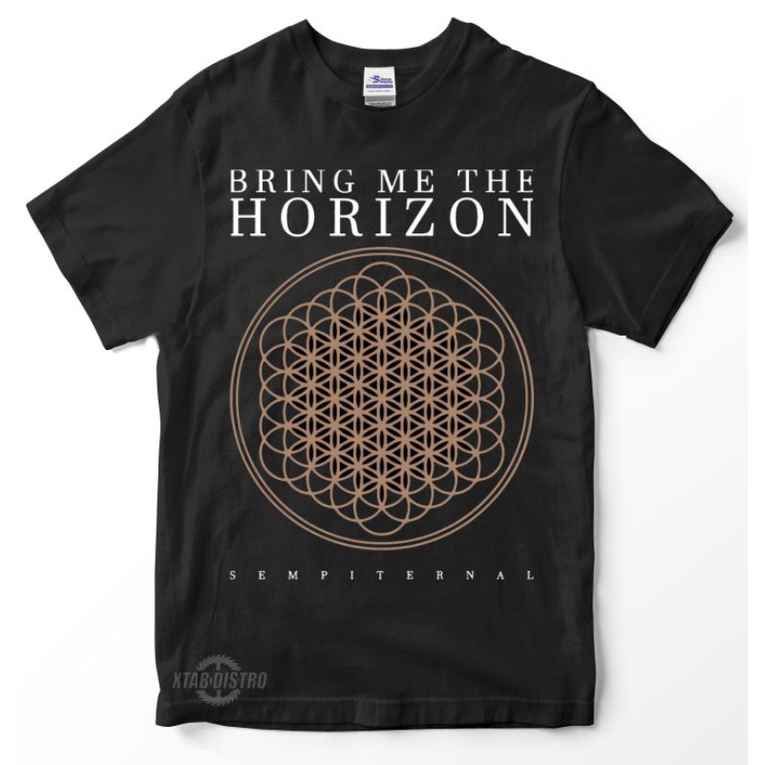 Áo Thun 100% cotton Màu Đen In Chữ Bring ME THE HORIZON Thời Trang Cho Nam
