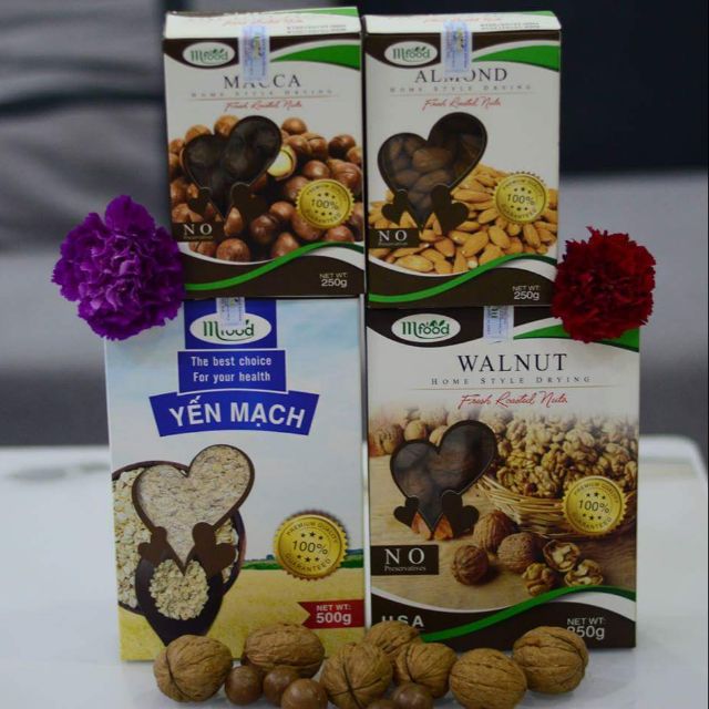 Óc chó hạnh nhân macca
