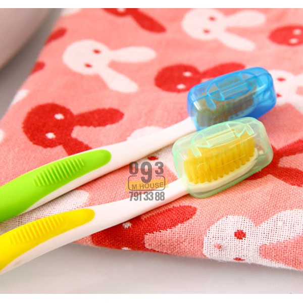 Combo 4 nắp đậy bàn chải đánh răng, hộp bọc đầu bảo vệ bàn chải