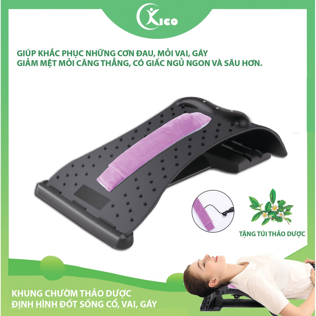 Khung định hình đốt sống cổ, vai, gáy Chườm Thảo Dược Doctor Spine, hỗ trợ kéo giãn cột sống, nâng đỡ vai gáy