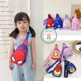 Túi đeo chéo bao tử cho bé trai bé gái phù hợp trẻ em từ 3 tuổi đeo ngực mini nhiều hình dễ thương Thu Kids
