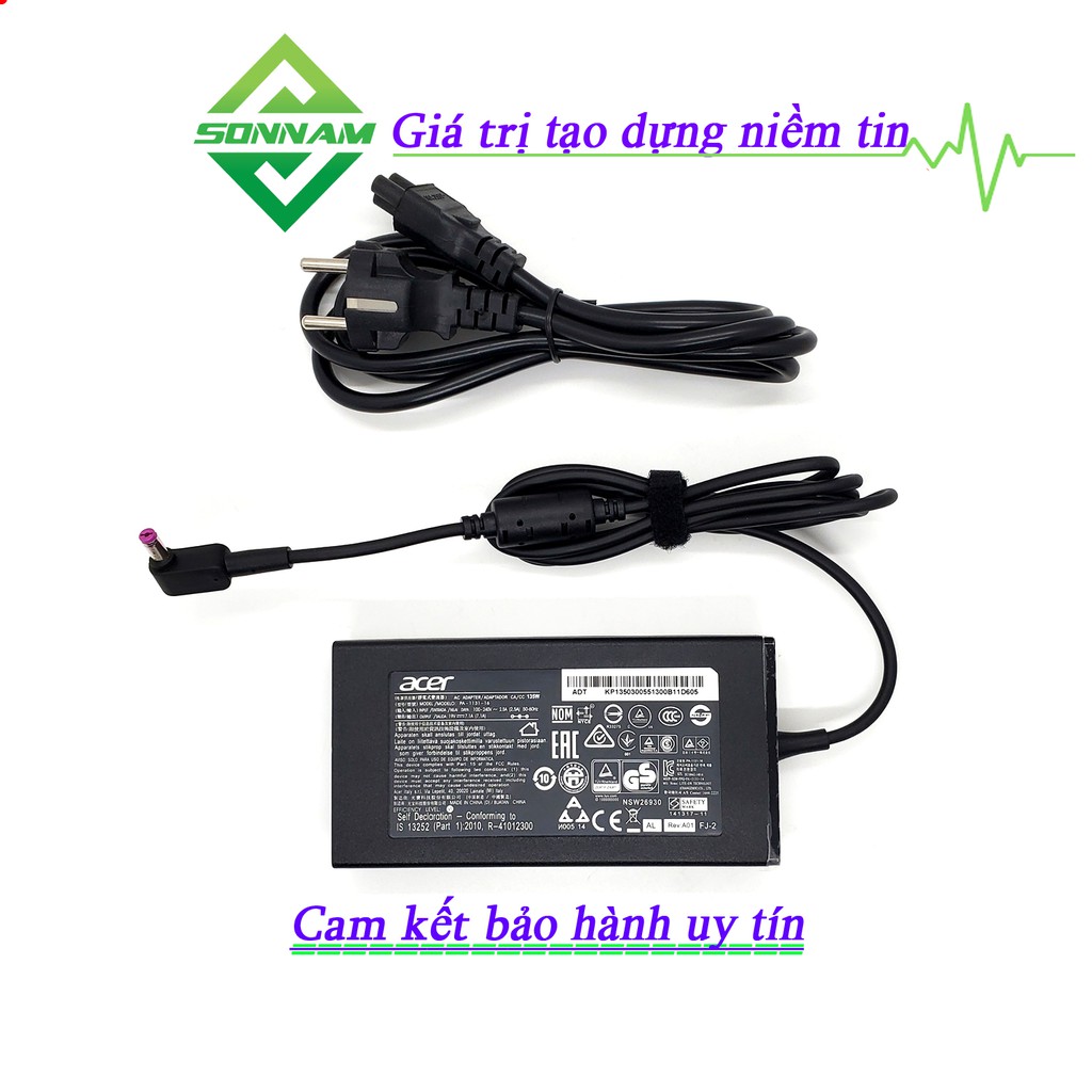 Sạc Laptop Acer 19v 7.1A  Aspire VX 15- VX5-591G- VX5-591G-52YZ – ACER V17 N15Q12 – Aspire VX15-  Acer ADP – 65VH B