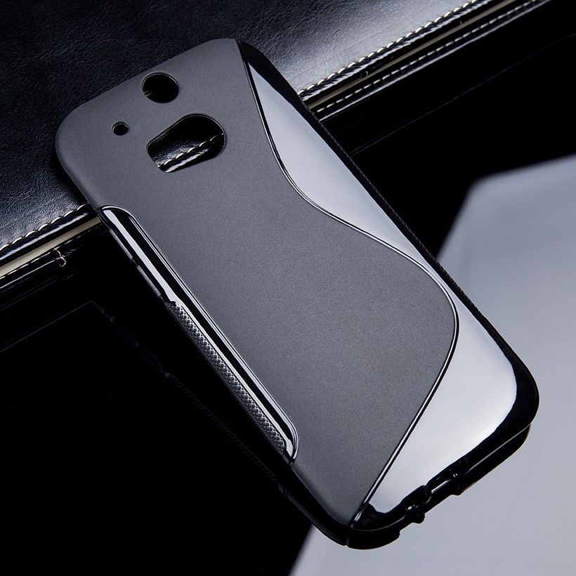 Ốp điện thoại dáng chữ S chất liệu silicon cho điện thoại HTC One 2 One M8 M8s