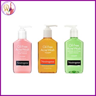 Sữa rửa mặt ngăn ngừa mụn neutrogena oil-free acne wash chai vòi 177ml