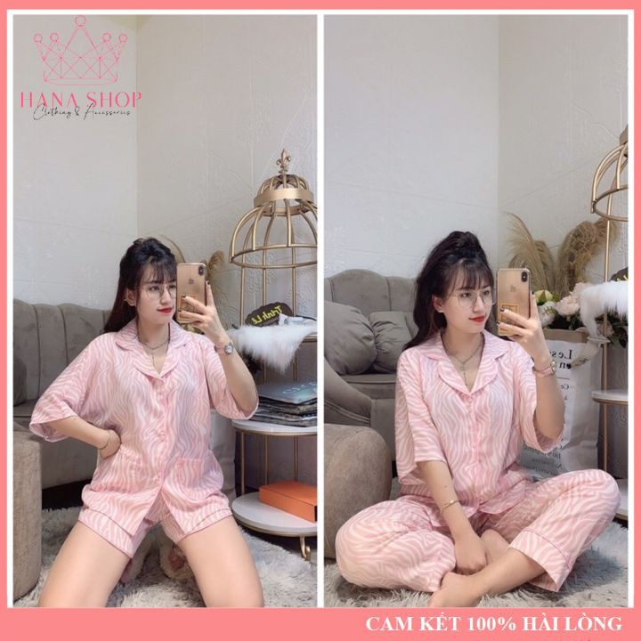 [FREESHIP&HOÀN 10K XU] Bộ Đồ Pijama, Bộ Ngủ Lụa Gấm Cao Cấp
