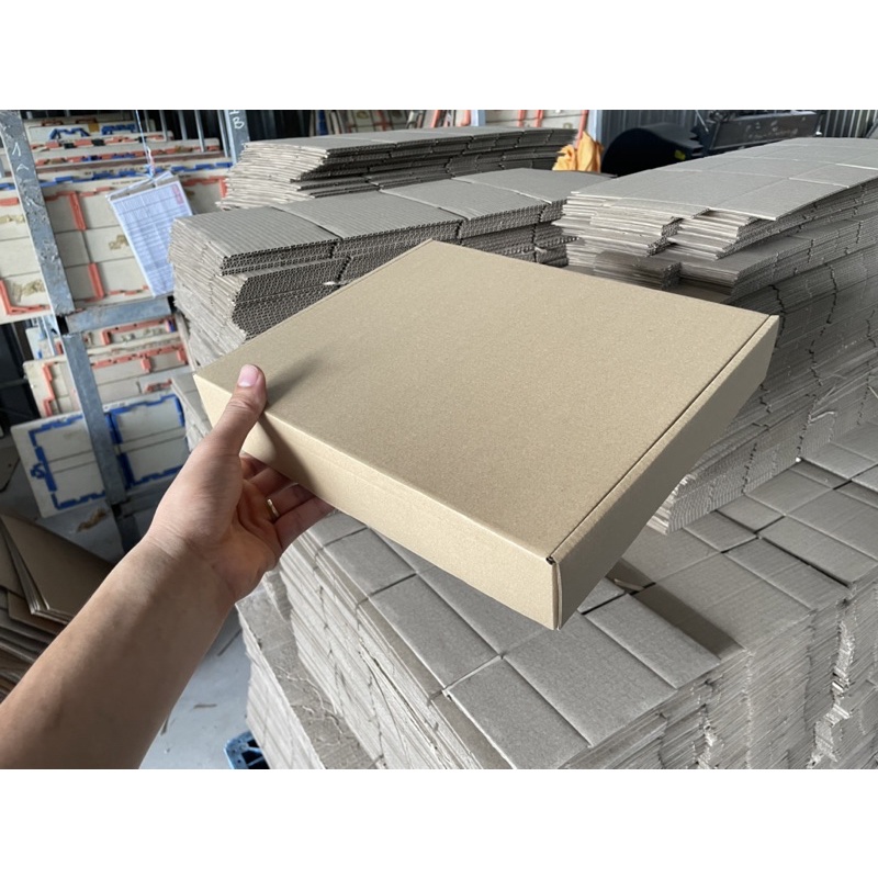 50 Hộp carton nắp gài, nắp cài 30x25x5