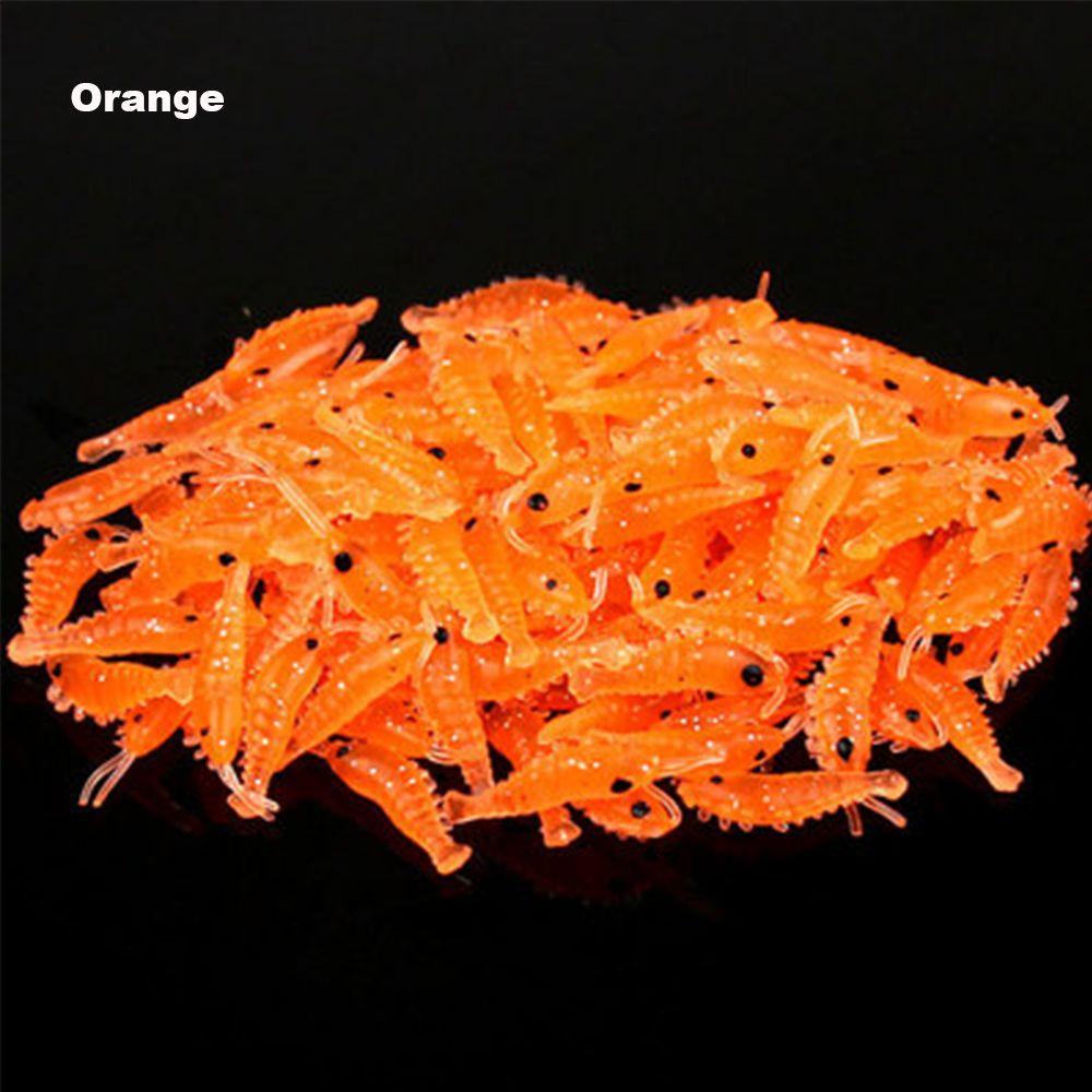 Mồi Câu Cá Silicone Hình Con Tôm Phát Quang 2.8cm