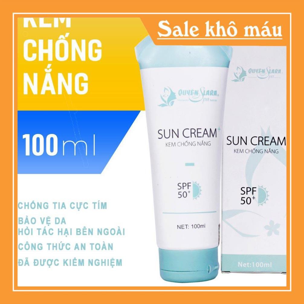 Kem Chống Nắng Sun Cream Quyên Lara 100ml dành cho da bị mụn trứng cá, da dầu và da hỗn hợp chống nắng  hiệu quả