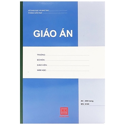 Sổ Giáo Án A4 200 Trang Hồng Hà 0169 - Sổ kẻ ngang