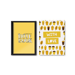 Hộp quà sổ SDstationery - Sổ lò xo Pantone A5 YELLOW PRIMROSE