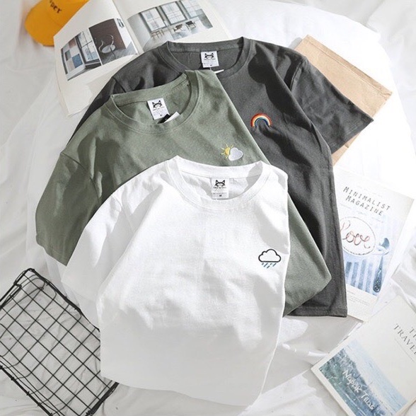 [Big Sale Áo phông icon cầu vồng sau mưa siêu cute | BigBuy360 - bigbuy360.vn