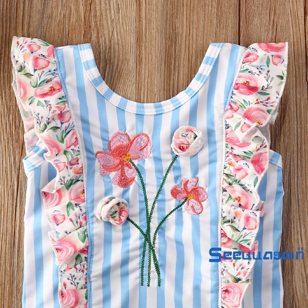 Bộ Đồ Bơi Bikini Hình Nàng Tiên Cá Cho Bé Gái 1-7 Tuổi
