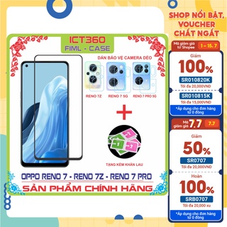 Kính cường lực, dán ppf 4 lớp, dán bảo vệ camera oppo reno 7z , reno 7 5g, reno 7 pro 5g, reno 7