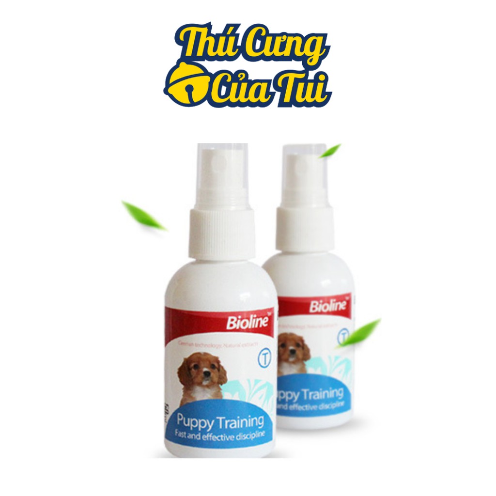 Chai Xịt Hướng Dẫn Đi Vệ Sinh Cho Chó Đi Đúng Chỗ Bioline Puppy Training - Thú Cưng Của Tui