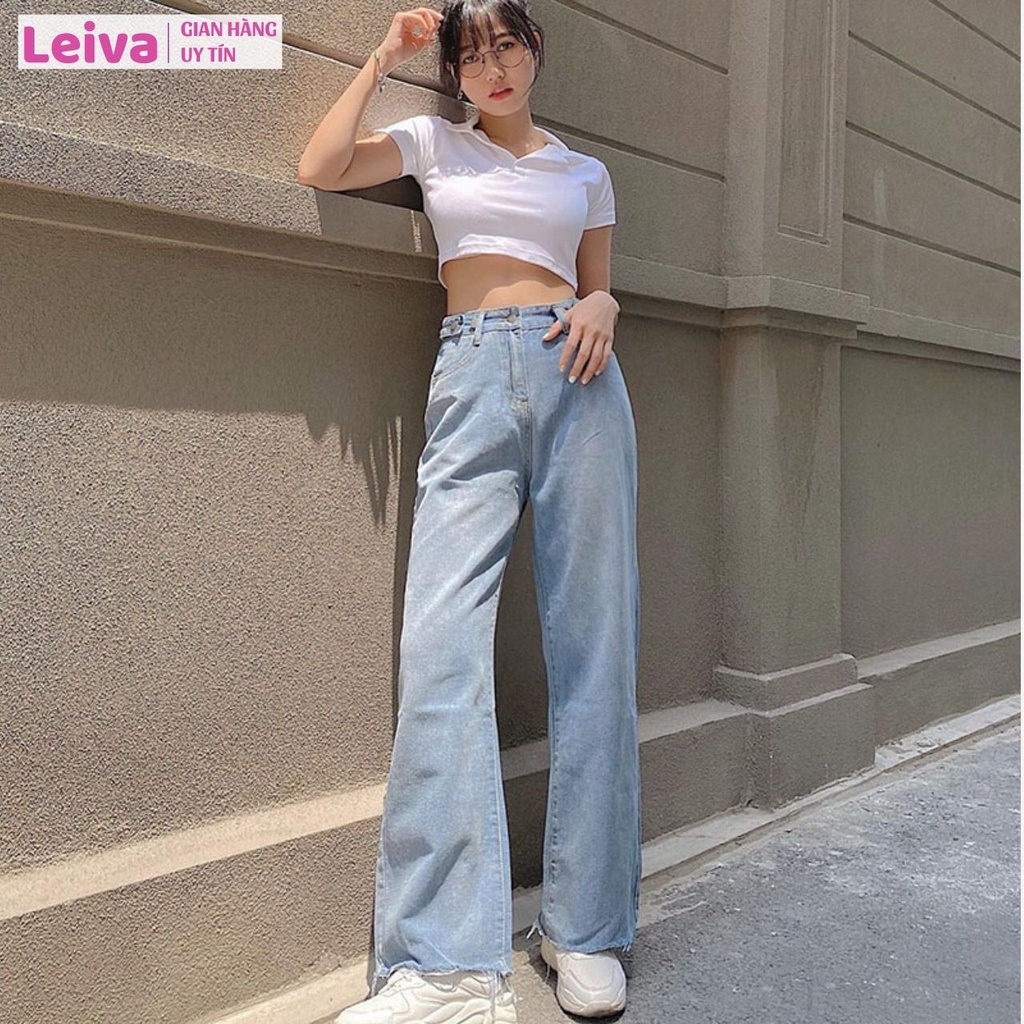 Áo polo croptop LEIVA áo croptop có cổ cao cấp thun cotton co giãn 4 chiều thoáng mát - L03 | BigBuy360 - bigbuy360.vn