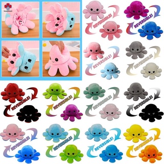 Bạch tuộc nhồi bông siêu mịn cảm xúc có thể đảo ngược 2 mặt phong cách Hàn Quốc đáng yêu dành cho trẻ em