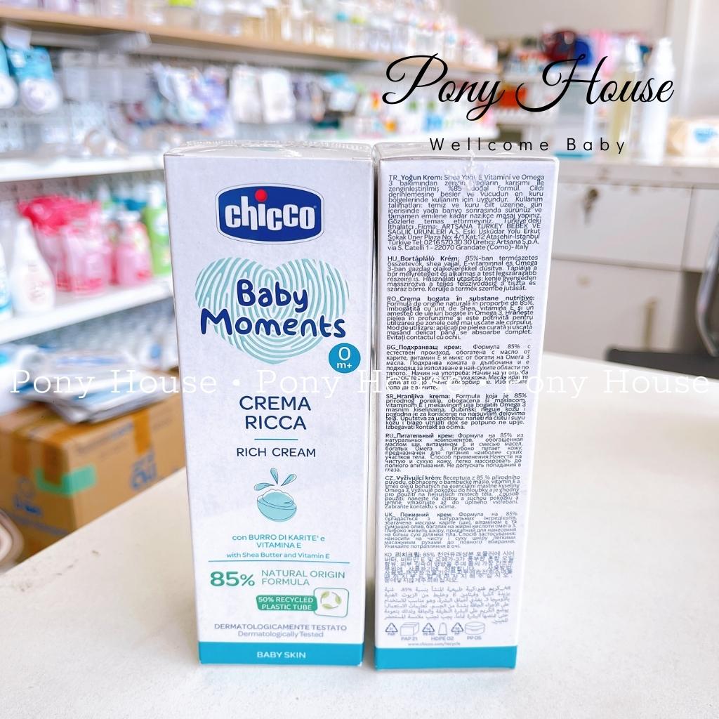 Kem Nẻ Dưỡng Ẩm Chicco Chứa Omega và vitamin E Dưỡng Da Mềm Mịn Cho Bé Từ Sơ Sinh 100ML