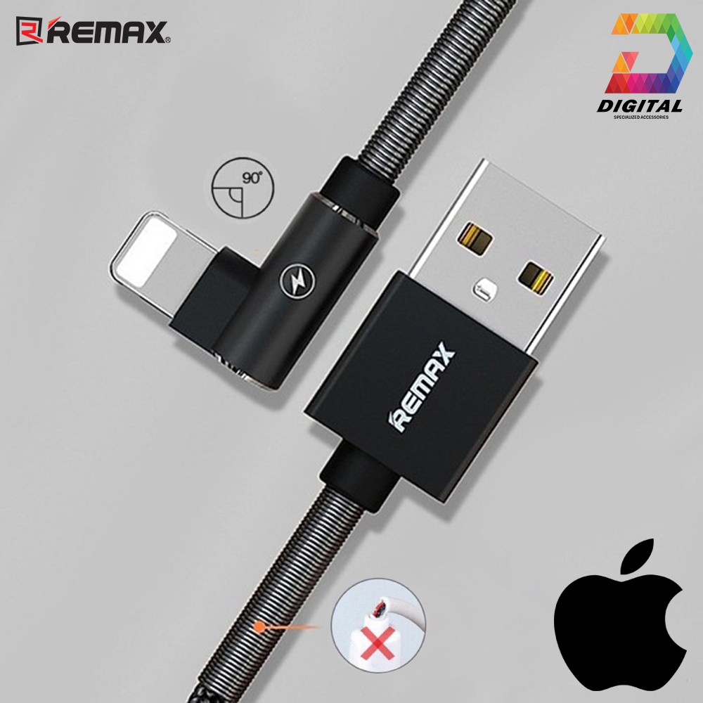 Cáp Sạc Nhanh iPhone, iPad Remax RC-119i Dây Dù Gập Chống Gãy